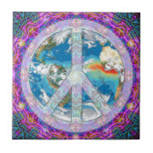 平和-共存して下さい タイル (正面)