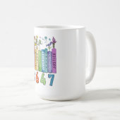 平和，包摂，親切，変化，多様性，ユニ コーヒーマグカップ (正面右)