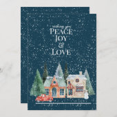 平和、喜びと愛、クリスマスハウス (正面/裏面)