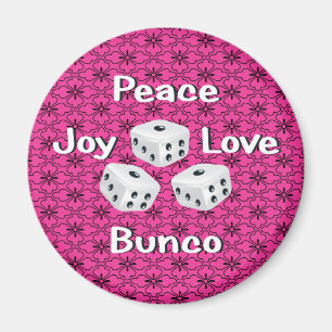 平和、喜び、愛、bunco マグネット