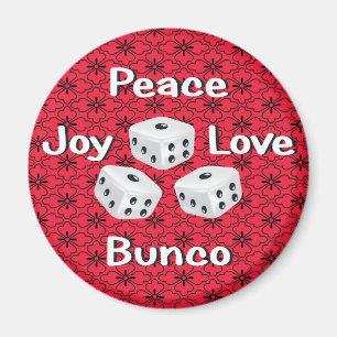 平和、喜び、愛、bunco マグネット