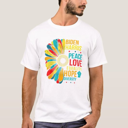 平和 多様性 平等 Tシャツ (正面)
