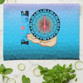 平和～太陽 キッチンタオル (折り畳み)