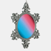 平和~太陽 スノーフレークピューターオーナメント (左)