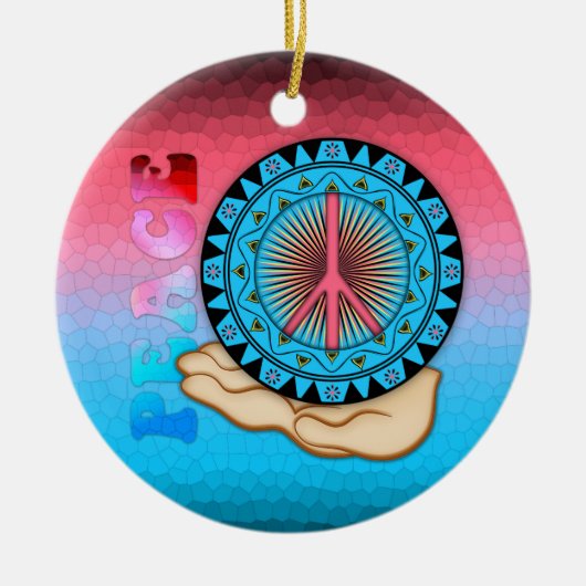 平和～太陽 セラミックオーナメント (正面)