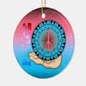 平和～太陽 セラミックオーナメント (左)
