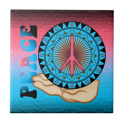 平和～太陽 タイル (正面)