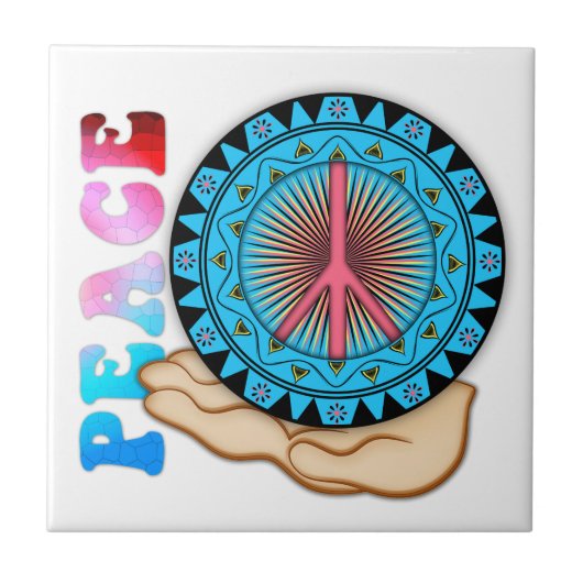 平和～太陽 タイル (正面)