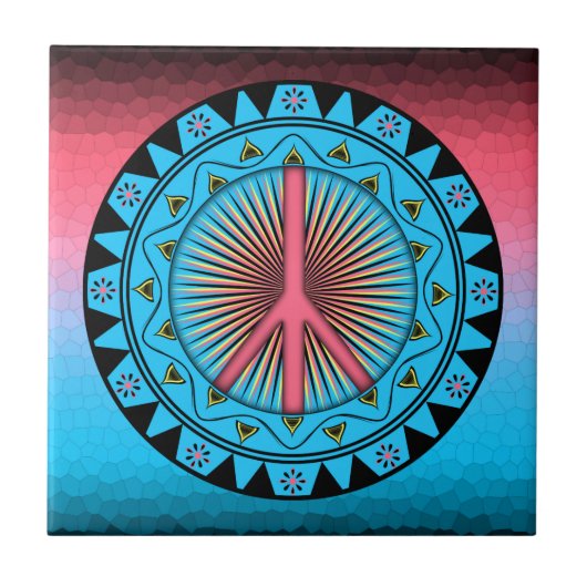 平和～太陽 タイル (正面)