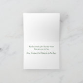 平和、心地よい、及び喜びのクリスマスカード シーズンカード (内部)