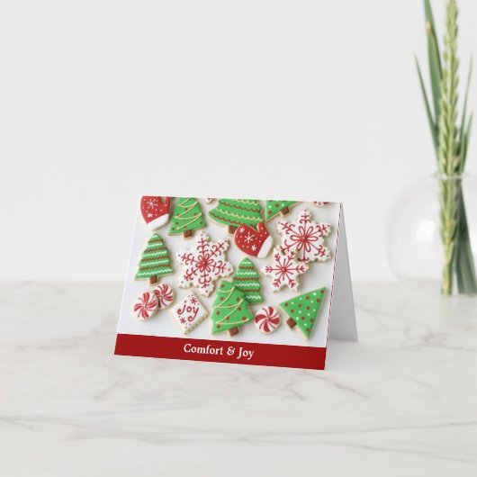 平和、心地よい、及び喜びのクリスマスカード シーズンカード (正面)