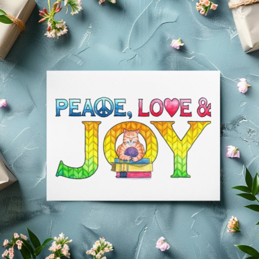 平和、愛および喜びのバースデー・カード シーズンカード