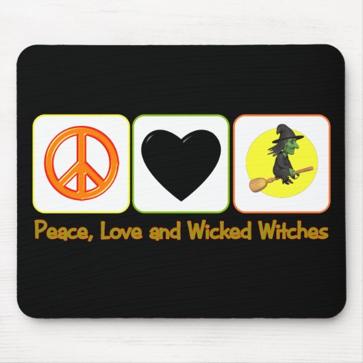 平和、愛および悪賢い魔法使い マウスパッド (正面)