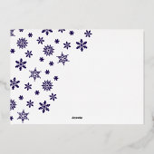 平和 愛と雪のホリデーカード 箔シーズンカード (裏面)