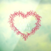 平和、愛の喜びミスタントクリスマスホワイトレッド ウィンドウサイン (シート3)