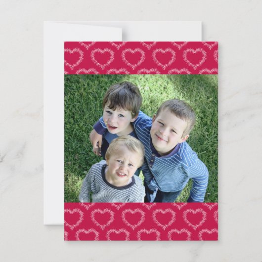 平和、愛の喜び赤いヤドリギのハートクリスマス (裏面)