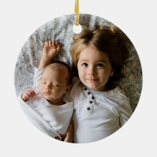 平和、愛の緑のミスタントクリスマスグリーン セラミックオーナメント (裏面)