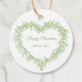 平和、愛の緑のミスタントクリスマスグリーン フェイバータグ (裏面)