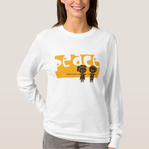 平和-愛はボーダーを知っていません Tシャツ