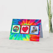 平和、愛は、アイススケートします カード (正面)