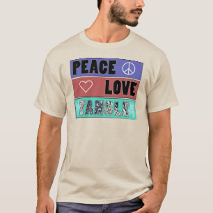 平和、愛及びもつれのワイシャツ Tシャツ