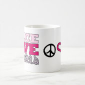 平和、愛及びカップケーキ! マグ (中央)