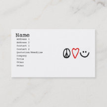 平和、愛及びスマイル