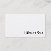 平和、愛及びスマイル 名刺 (裏面)