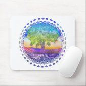 平和、愛及びバランス生命の樹 マウスパッド (マウス)