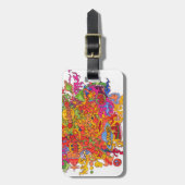 平和、愛及び幸福 ラゲッジタグ (正面縦)