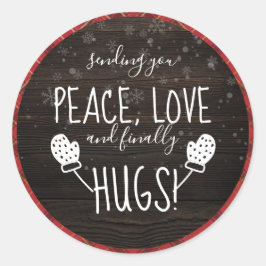 平和、愛、そして最終的な抱擁！素朴クリスマス2021 ラウンドシール