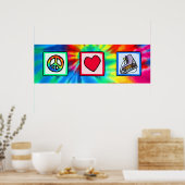 平和、愛、アイススケート ポスター (キッチン)