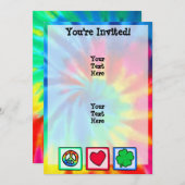 平和、愛、アイルランド 招待状 (正面/裏面)