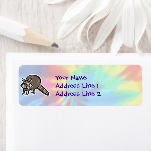 平和、愛、アライグマ ラベル (インサイチュ)