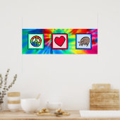 平和、愛、アルマジロス ポスター (キッチン)