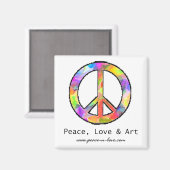 平和・愛・アートマグネット マグネット (正面/裏面)