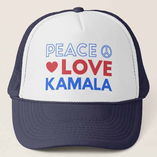平和 愛 カマラ I - カマラ・ハリス大統領候補 キャップ (正面)