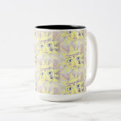 平和、愛、コーヒー ツートーンマグカップ (正面右)