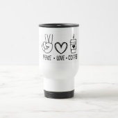 平和 愛 コーヒー 朝の気分 トラベルマグ (中央)