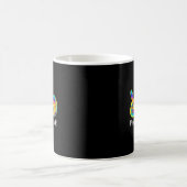 平和 愛 ゴルフ 面白い タイダイ ゴルフ好き コーヒーマグカップ (中央)