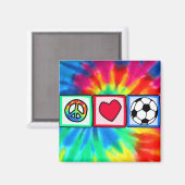 平和、愛、サッカー マグネット (正面/裏面)