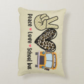 平和、愛、スクールバス アクセントクッション (裏面(縦))