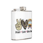 平和、愛、スクールバス フラスク (右)