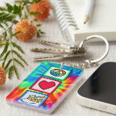 平和、愛、スネアドラム キーホルダー (正面右)