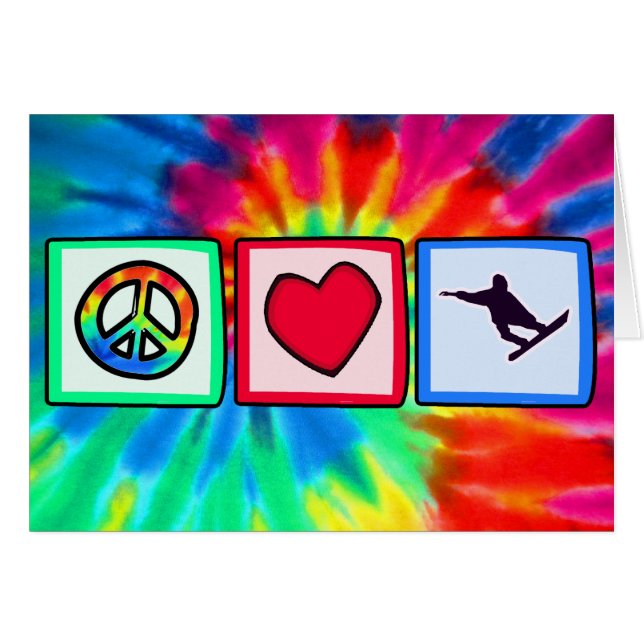 平和、愛、スノーボード (正面横)