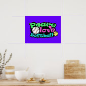 平和、愛、ソフトボール ポスター (キッチン)