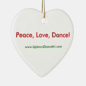 平和、愛、ダンス! オーナメント (右)