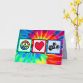 平和、愛、チョッパー カード (黄色い花)