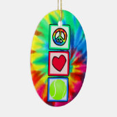 平和、愛、テニス セラミックオーナメント (右)