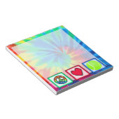 平和、愛、テニス ノートパッド (アングル)